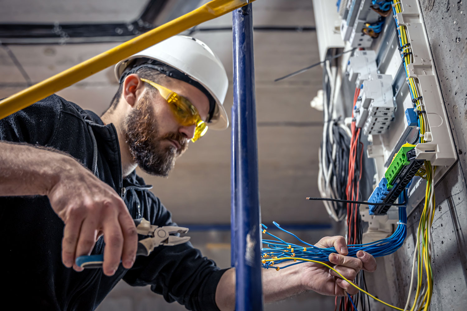 Electrician working